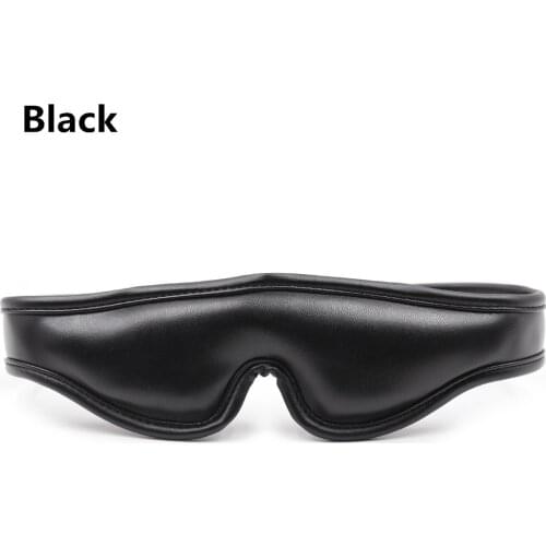 4 Colour Sexy Erotic Leather Sponge Padded Eye Mask Sex Toys for Men Women Couples Fetish Bdsm Bondage Blindfold Cover Flirting