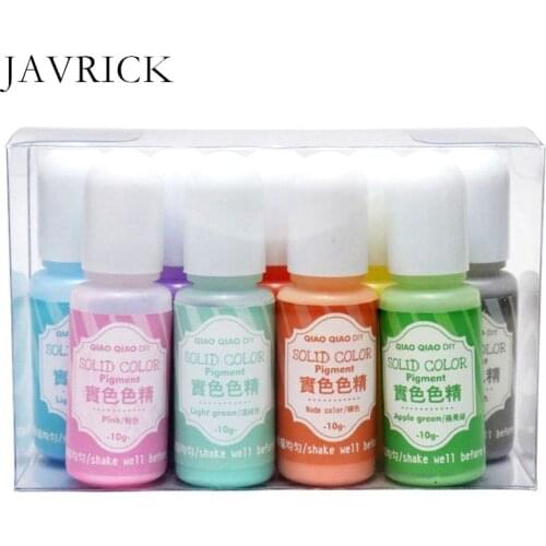 9 Pcs/set Solid Color Resin Dye Epoxy UV Coloring Pigment DIY Handmade Craft Art Set Jewelry Making Filler