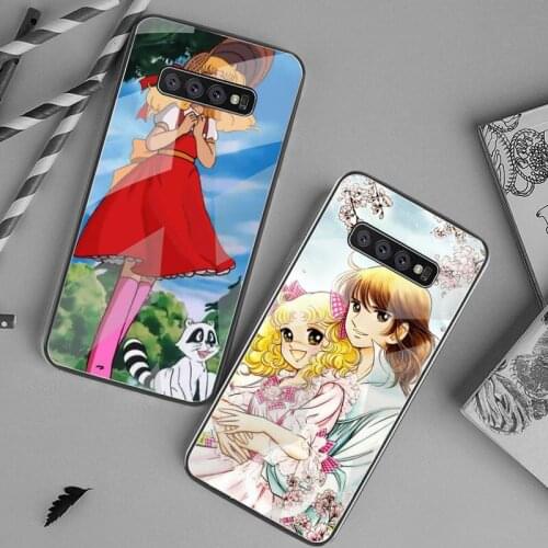 Candy Candy 90s Anime Phone Case Tempered Glass For Samsung S20 Plus S7 S8 S9 S10 Plus Note 8 9 10 Plus
