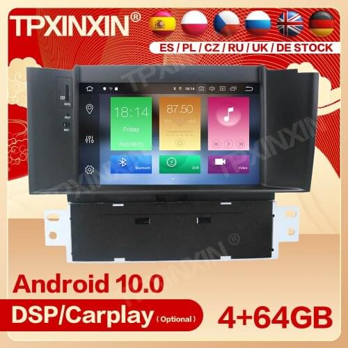 2 Din Carplay Android Radio Receiver Multimedia Stereo For Citroen C4 C4L DS4 2011 2012 2013 2014 2015 Recorder Video Head Unit