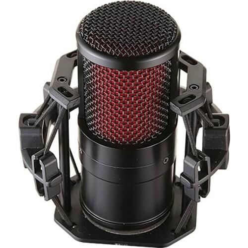 Microphone Kit with O Cable Shockproof Clip Live Broadcast Microphone Condenser Microphone