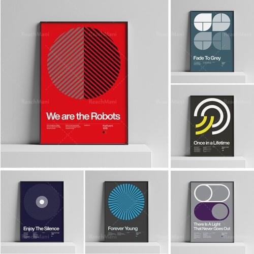 Don’t You (Forget About Me) - Simple Minds 1985, New Wave Poster song Minimalistic Swiss Graphic Design