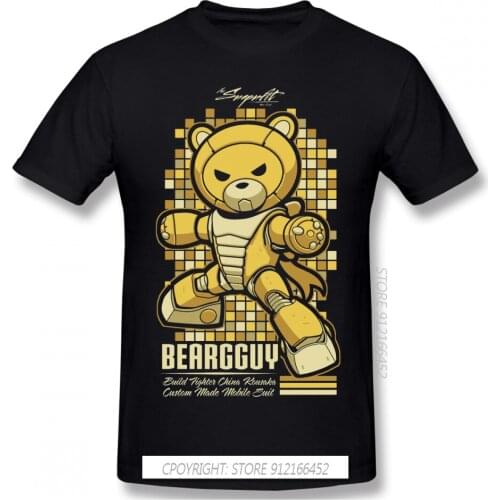 New Summer Beargguy T-Shirts Cotton Gundam Amuro Ray Robot Universal Century Anime Ofertas Men TShirt