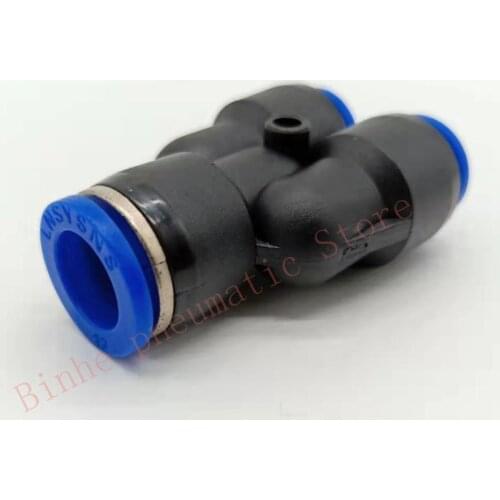 5pcs Free Shipping Three - way variable diameter Y - type pneumatic joint Fast tracheal PW6-4 8-4 8-6 10-6 10-8 12-8 12-10 16-12