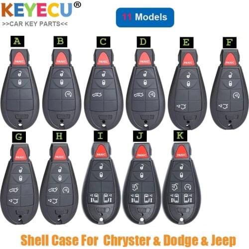 KEYECU Remote Car Key Shell for Dodge Grand Caravan for Chrysler 300 Town & Country, for Jeep Commander, Fob M3N5WY783X IYZ-C01C