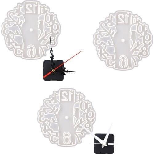 Silicone Clock Decor Mold, DIY Art Epoxy Resin Casting, Living Room Ornaments, Handmade Home Wall Hanging