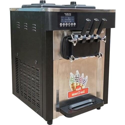 Counter Table Top 2+1 Mixed Flavor Soft Ice Cream Machine FREE CRF BY SEA WT/13824555378