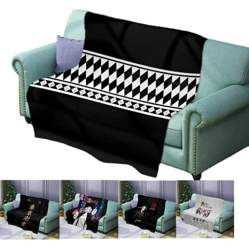 Anime Tokyo Revengers Warm Flannel Throw Blanket Decoration Cosplay Bed Home Sofa Blankets Sleeping and Nap Unisex