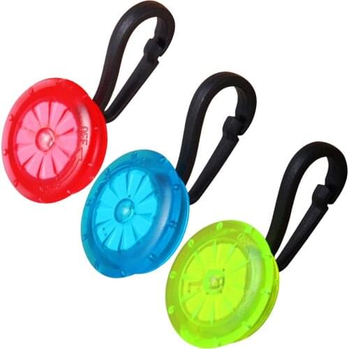 Outdoor Sports Mini LED Bicycle Lamp Backpack Zipper Light Pet Flashlights