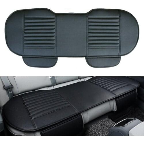 Universal Car Back Row Rear Seat Cover Protector Breathable PU Leather Seat Cushion Pad Mat 4 Colors For Auto Chair Cushion