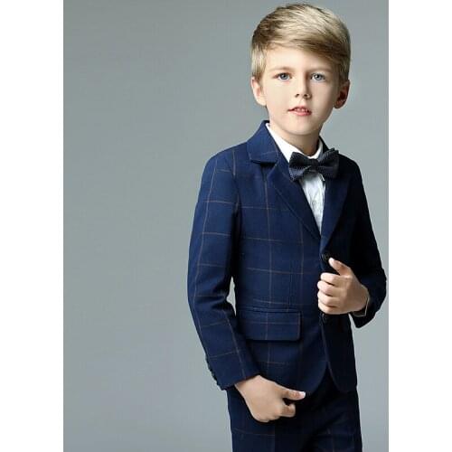 High quality Childrens suit new spring and autumn Korean boy suit suit student costumes children wedding flower girl dress boy