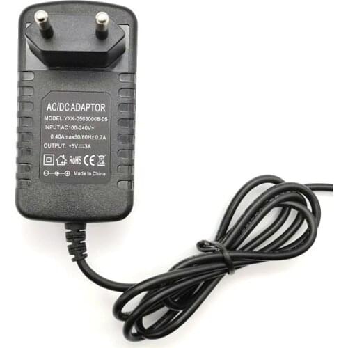 50pcs 5V 3A 3.5x1.35mm / 3.5*1.35mm Charger EU US Plug Power Supply Adapter for Prestigio SmartBook 141C PSB141C01BFH_BK 141A03