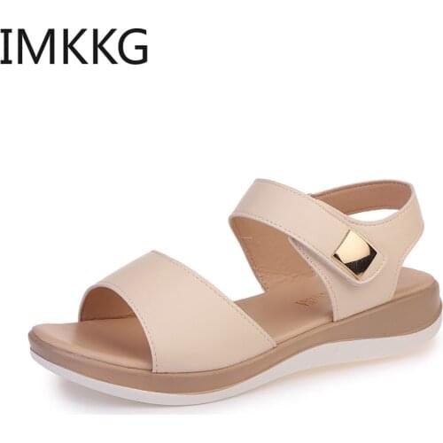 2019 New Summer Women Sandals Flat Shoes Woman Platform Sandals Comfortable Casual Sandalias Mujer Womens Footwear F90258