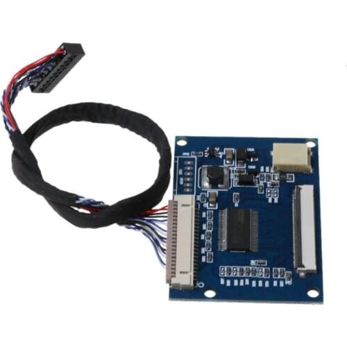 1Set Standard 20Pin 1-ch LVDS Input to 50Pin TTL Port Output Driver Controller Board Module with Cable