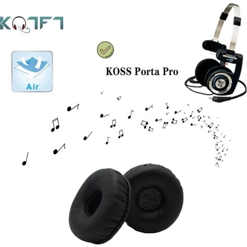 KQTFT leather 1 Set of Replacement EarPads for KOSS Porta Pro Headset Ear Pads Earmuff Cover Cushion Cups