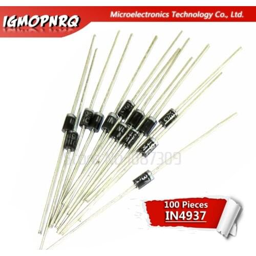 100pcs IN4001 1N4001 1A 50V DO-41 Rectifier Diode new original