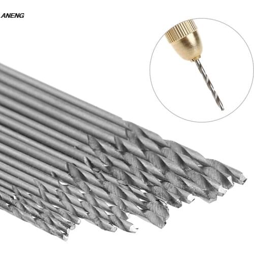16Pcs HSS White Steel Twist Drill Bit Set 0.8-1.5mm For Electric Grinding Drills