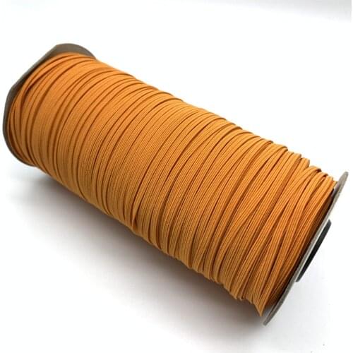 3mm 7mm 10mm 5yards/Lot Orange High Elastic Sewing Elastic Band Fiat Rubber Band Waist Band Stretch Rope Elastic Ribbon