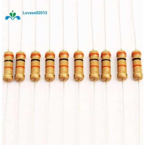 50PCS 4.7K 4K7 Ohms 0.25W 1/4W 5% Carbon Film Resistors Resistance