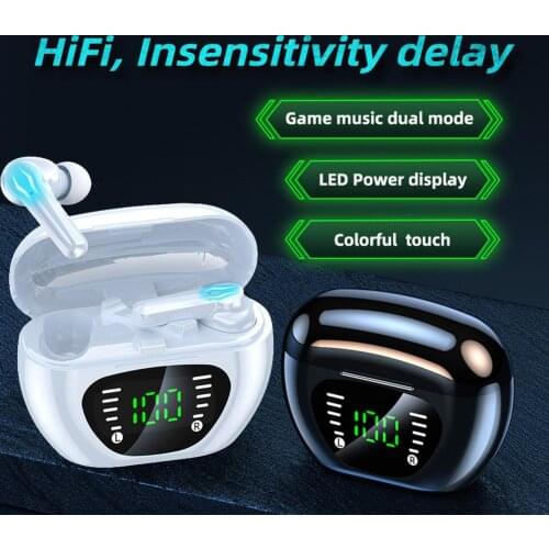 ENC noise cancellation Wireless Earphones Bluetooth-compatible Headphone Sports Waterproof Earbuds Headsets For All Smart Phone