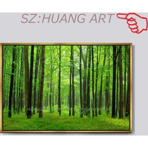 Hand made Large Mural Palette Tree Picture Handmade Modern Art Landscape Oil Painting on Canvas For Living Room Hom