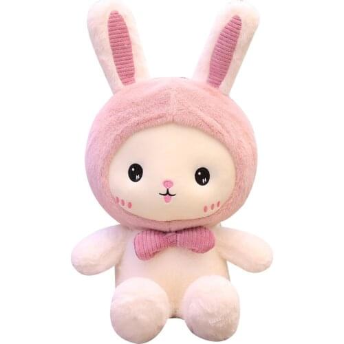 Huggable 1pc 25-60cm Super Kawaii Rabbit Plush Toys Cute Dinosaur Bear Stuffed Soft Accompany Pillow Kids Birthday Gift Dolls