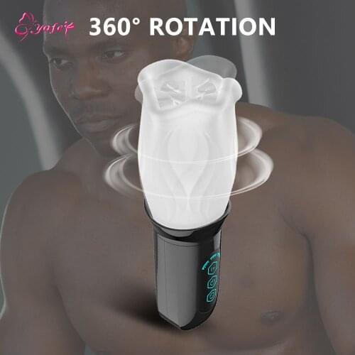 360° Rotation Vibrator Sex Toys for Male Penis Stimulate Massager Strong Vibrating Trainer Endurance Masturbator Erothic Toys