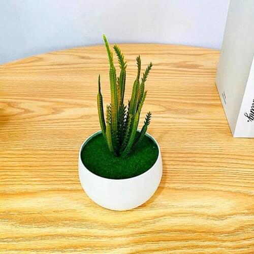 Fake Plant Realistic Green PVC Artificial Succulent Vivid Eco-Friendly Beautiful Plants Home Decoration Fashion Accessories