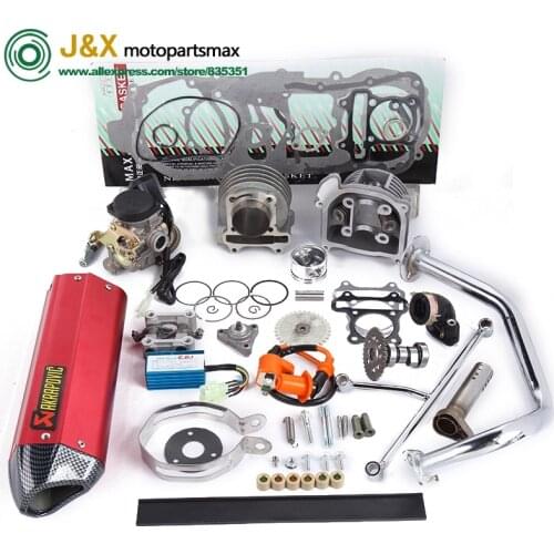 Chinese scooter racing GY6 100cc add power 30% ,Racing Camshaft CDI Muffler ,High Performance Exhaust ,Oil pump and