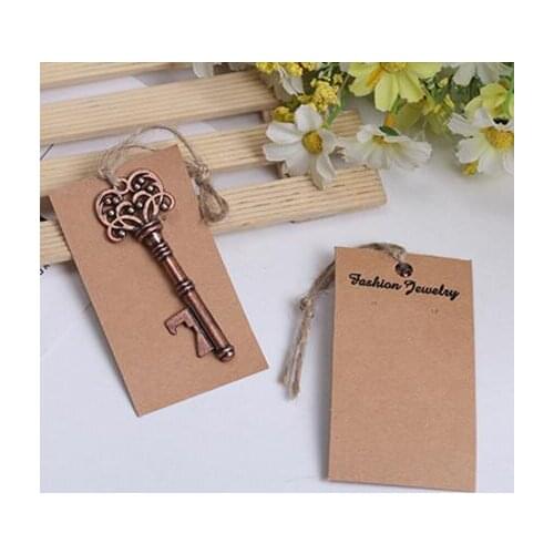 100pcs/lot Classic Creative Wedding Favors Party Back Gifts for Guests Antique Copper Skeleton Key Beer Bottle Opener