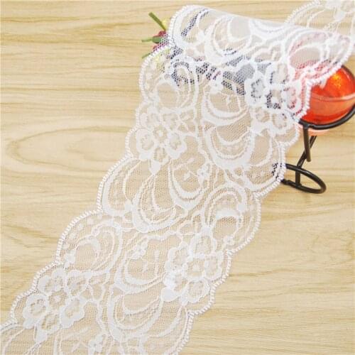 90mm Polyester Lace Trim White Fabric Sewing Accessories Cloth Wedding Dress Decoration Ribbon Craft Supplies 50yards L818-w