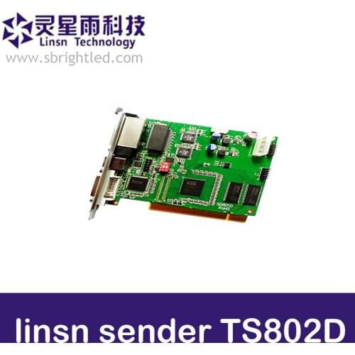 Linsn TS802D linsn sender TS802 LINSN controller sending card for LED video RGB full color display,install vdwall LVP605 etc
