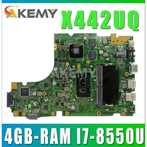 Laptop motherboard for ASUS VivoBook 14 X442UQR R419U X442UN X442UR X442UNR X442UQ original mainboard GT940MX 4GB-RAM I7-8550U