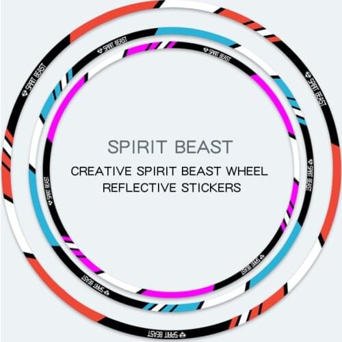 Motorcycle tyre decoration stickers reflective motocross wheels 10 inch 18 inch motor Rims Stickers car-styling free shipping