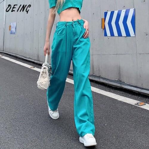 Женские прямые джинсы OEING China At AliExpress