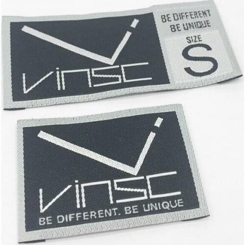 Personalized Labels Fabric Custom Mitre Fold Weave Label for Clothing Customized Clothing Name Tags for Gift Price Tag