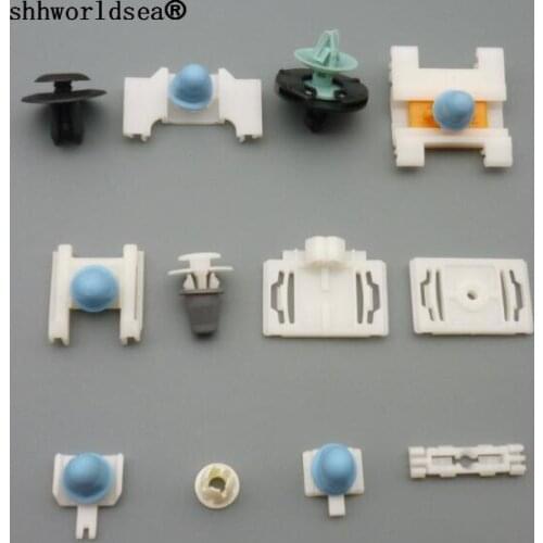 Shhworldsea Universal Auto Body Trim Moulding Clip Plastic Push Retainer Pin Rivet Fasteners Panel Retainer Clips Assortment Kit