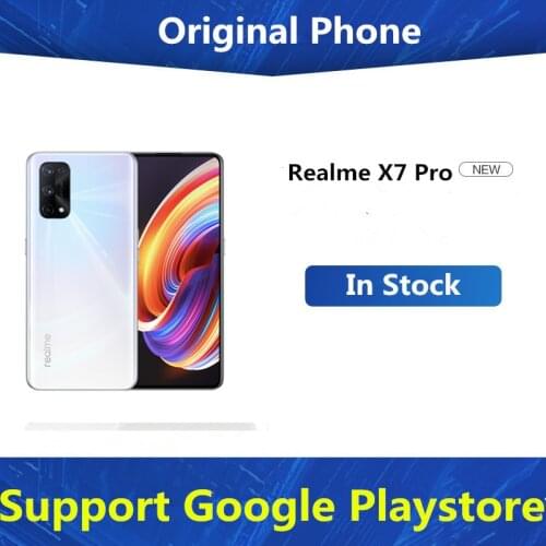 In Stock Realme X7 Pro 5G Cell Phone 6.55" 120HZ AMOLED 64.0MP 5 Cameras 65W Super Charger 8GB RAM 256GB ROM Fingerprint OTA