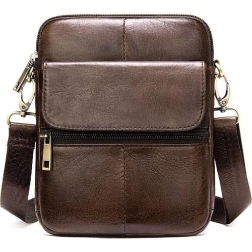 Male Small Phone Bag For Men Crossbody Bag Mens Leather Bag Thin Designer Bags Genuine Leather Mens Shoulder Bag