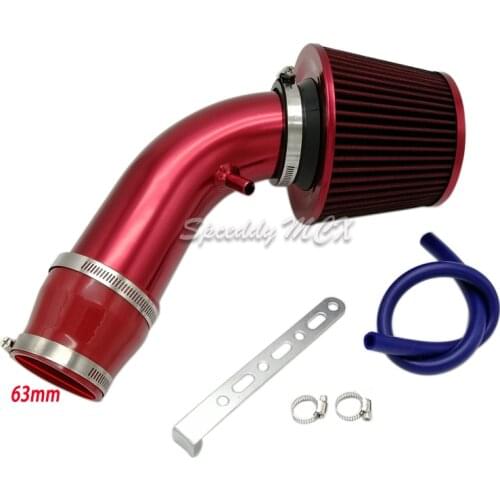 Super Power Flow Air Intake Pipe 63mm High Flow 76mm Air Filter Intake Kit 3inch Car Sport Cold Air Intake Kits Universal