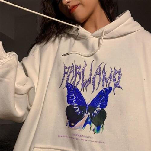 Men woman Hip Hop Hoodie Sweatshirt Butterfly Streetwear Harajuku Hoodie Pullover Oversized Autumn Cotton Hoodie HipHop Loose