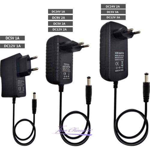 AC110-240V to DC5V 9V 12V 1A 2A 3A Universal Power Adapter Supply Charger adaptor EU US plug for 2835 5050 LED light strip