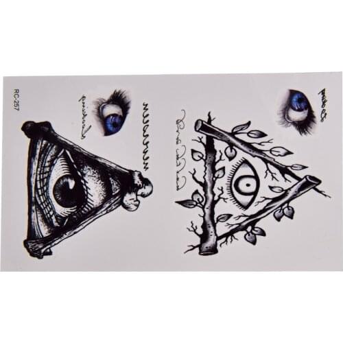 1pcs Fake Tattoo Eye Pattern Body Sleeve Art Waterproof Temporary Tattoo for Women Men Water Transfer fake tattoo