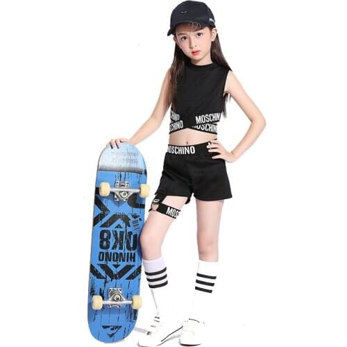 2PCS/SET Children Jazz Dance Clothing Boys Girls Street Dance Hip Hop Dance Costumes Kids Performance Clothes 2019 New