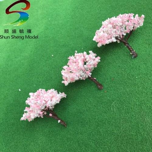 20pc 6-12cm scale model wire flower tree with foliage for Landscape Train Model Scale architectural scenery