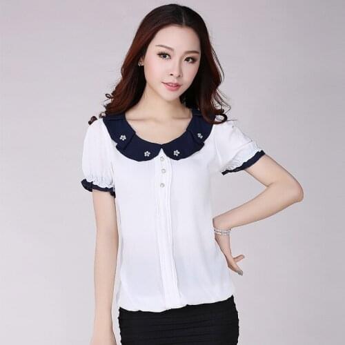 Блузки с коротким рукавом BAQCN China At AliExpress