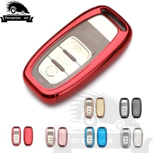 Tpu Car Key Case For Audi A4 A4L A5 A6 A7 A8 Q5 S5 S6 RS7 Modifie Smart Key Car Key Protective Shell car Styling
