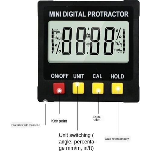 360 Degree Mini Digital Inclinometer Level Electronic Protractor Angle Ruler Measurment Gauge Meter Finder with Magnet Hot Sale