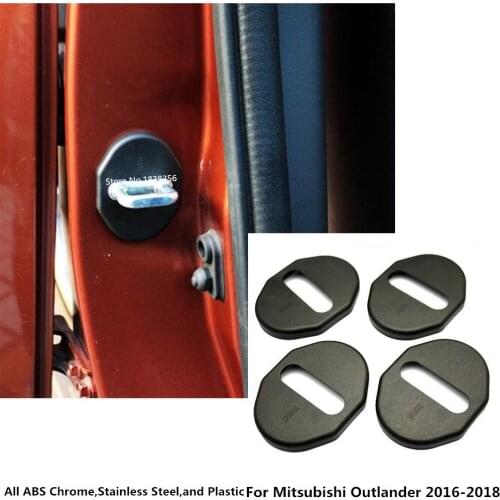 For Mitsubishi Outlander 2016 2017 2018 2019 2020 Car Anti Rust Water Proof Door Lock Keys Key Plastic Buckle Cover 4pcs
