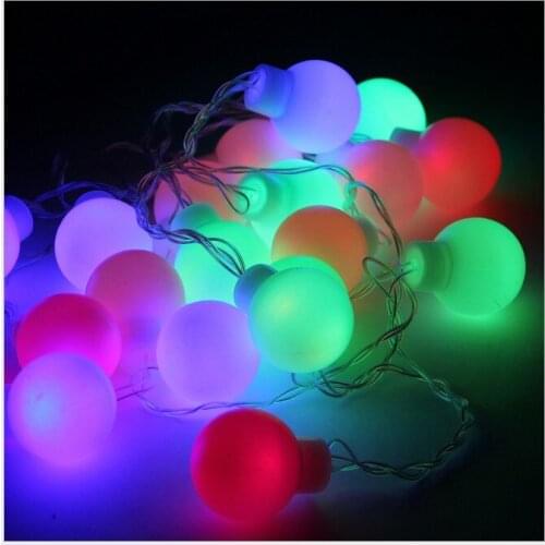 110v / 220v 10m100led Ball String Fairy Lights Patio Holiday Decoration Lamp Festival New Year Christmas lights Outdoor Lighting